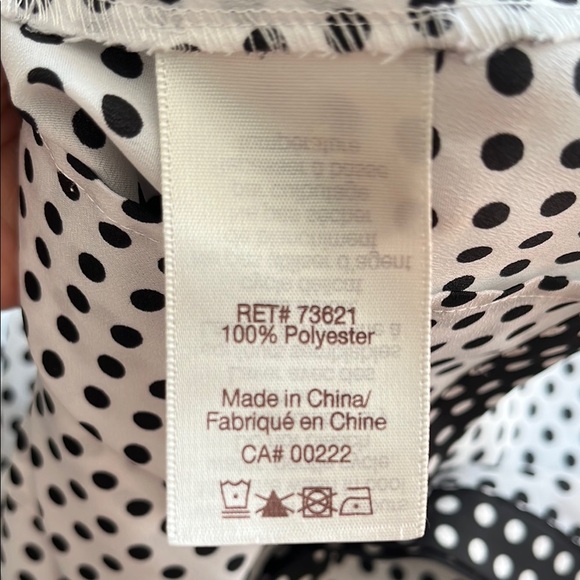 Funky Basics Black and White Polka Dot button down Shirt - Picture 5 of 5